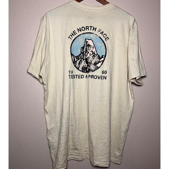 👣 The North Face “Tested & Proven” Graphic Tee – Cream Size XL - Picture 2 of 4
